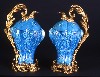 China, Qing dynasty, Jiaqing reign (1796�1820). Mounts European, 19th century: Pair of vases

in the form of double fish with European ormolu mounts, porcelain, overglaze enamel or

enamel‑on‑biscuit decoration; mounts: bronze ormolu, each 17 x 10 1/4 x 6 3/4 inches, Norton

Museum of Art. Gift of The Leo and Doris Hodroff Collection, 2003.181.1a‑b and .2a‑b

 