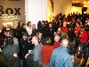 The museum was packed with visitors.