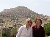 My sister and I with Mardin in the background