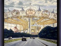 French Carousel Over Mass Pike - by: Robert Morgan